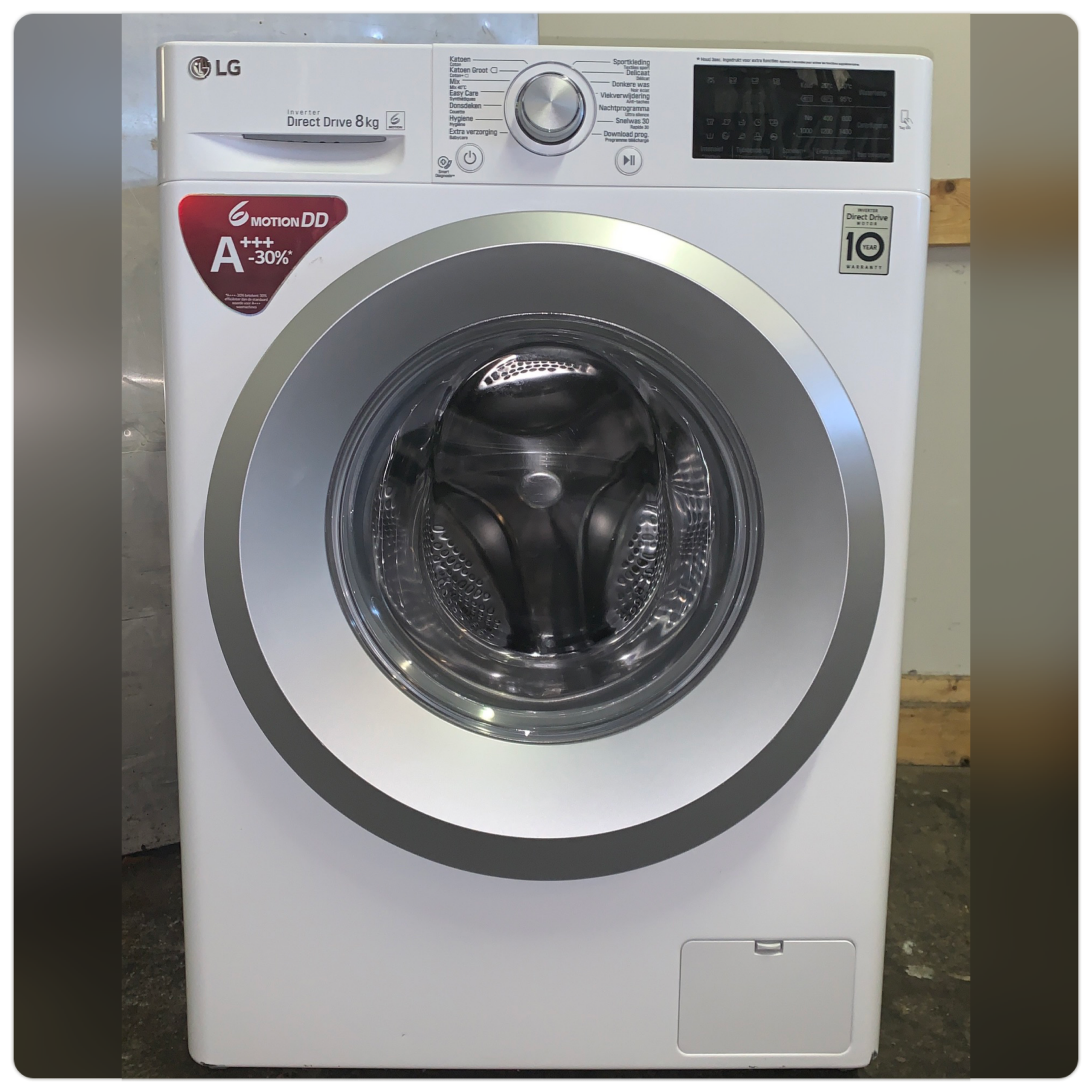 Wasmachine LG 8kg A+++-30% FH4J5TN8 €289,-