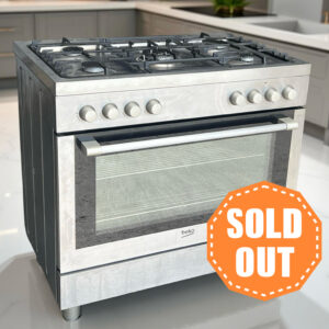 Gasfornuis BEKO RVS Breed 90cm GM15120DXPR €349,-