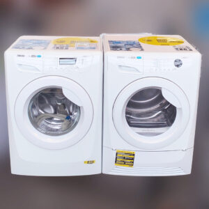 Voordeelset A+++ ZANUSSI LINDO500 Wasmachine A+++ 9kg + Warmtepompdroger A++ €548,-