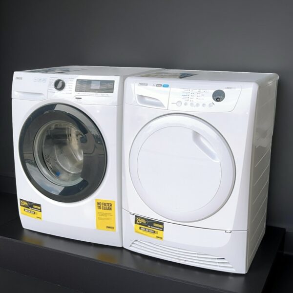 Voordeelset ZANUSSI Wasmachine 9kg + Condensdroger 8kg €528,- - Image 3