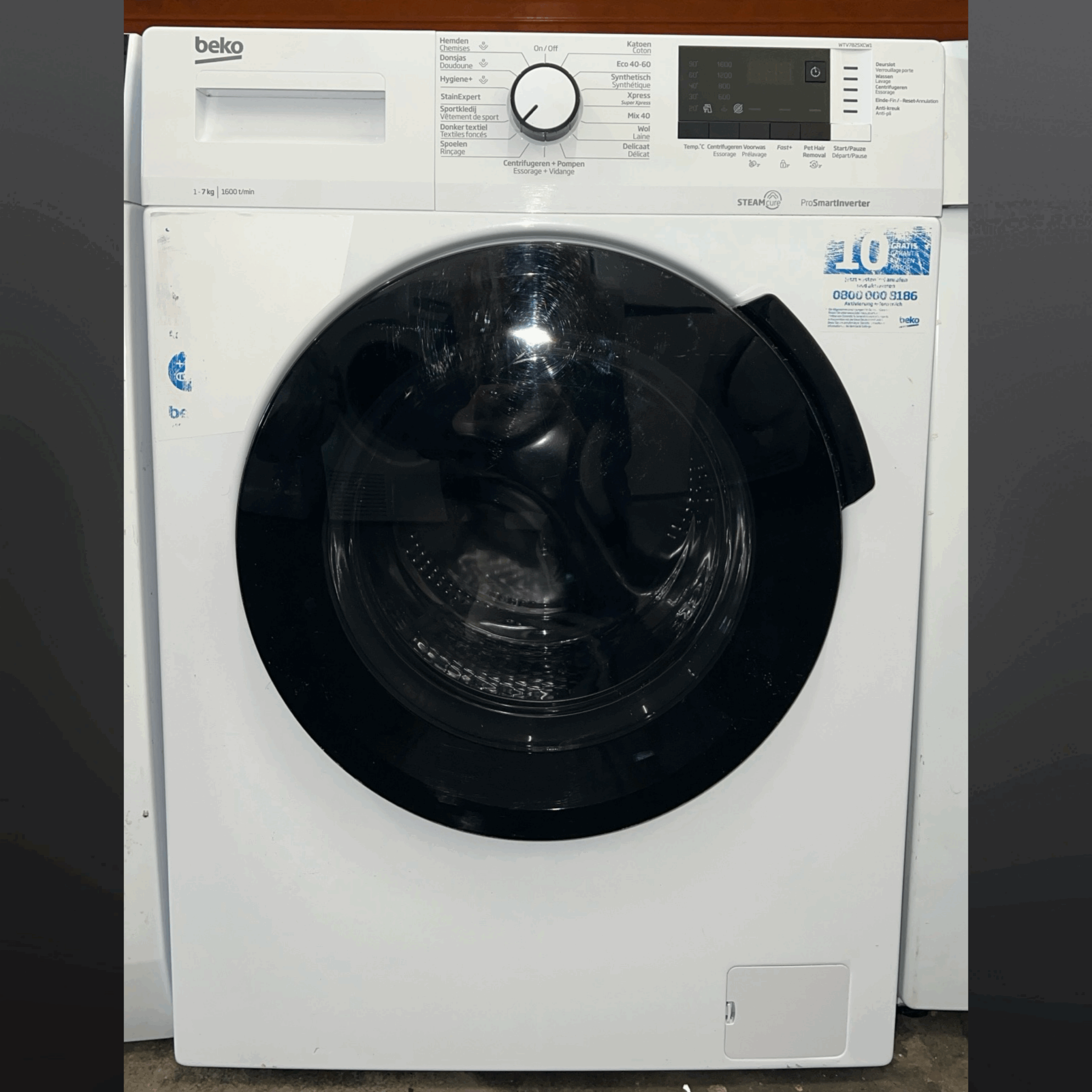 Wasmachine BEKO STEAMCURE 7kg 1600toeren WTV7825XCW1 €269,- - Image 2