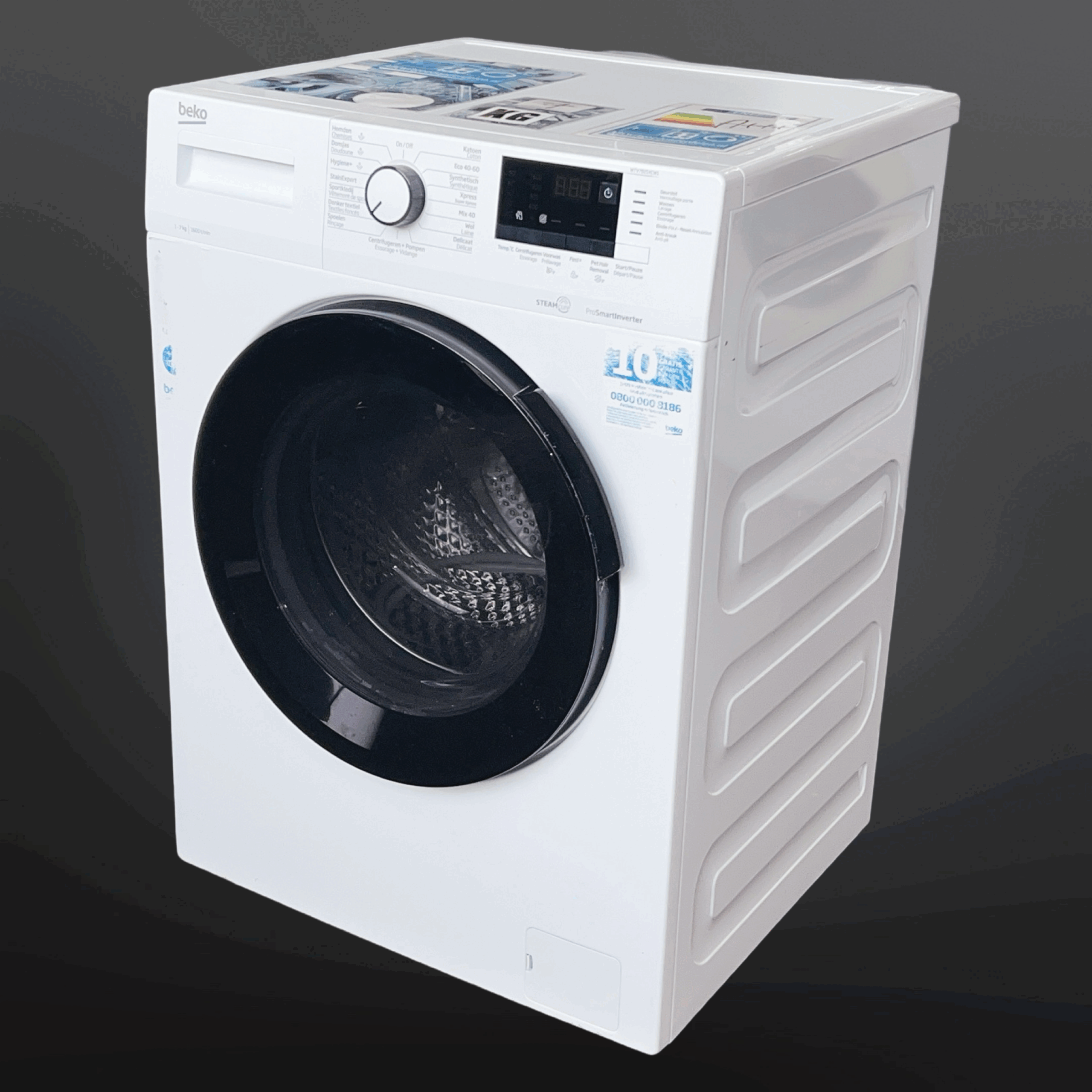 Wasmachine BEKO STEAMCURE 7kg 1600toeren WTV7825XCW1 €269,-