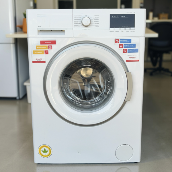 Wasmachine SHARP 7kg 1400toeren ESGFB714W-BX Outlet Extra Afgeprijsd €179,- - Image 2