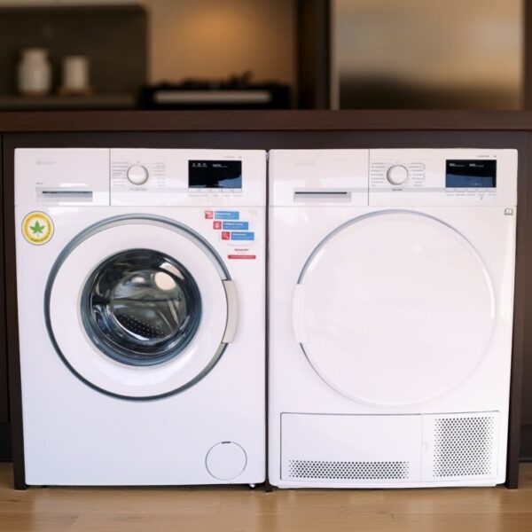 Voordeelset SHARP Wasmachine A+++ 7kg + Condensdroger 7kg van €428,- voor €378,- - Image 2