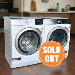 Voordeelset AEG Wasmachine A+++ 9kg L6FBBERLIN  + Warmtepompdroger A++ 8kg TR7BOCHUM   €638,-