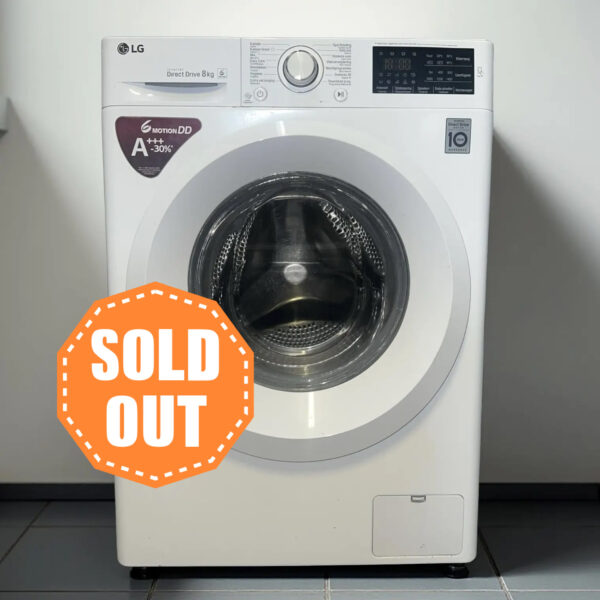 Wasmachine LG 8kg DirectDrive A+++ F4J5TN3W €239,-