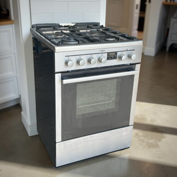Gasfornuis AEG RVS-ZWART met Heteluchtoven 47886GT-MN Outlet €259,- - Image 3