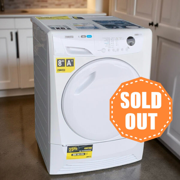 Warmtepompdroger ZANUSSI LINDO1000 8kg A+ ZDH8345NW €279,-