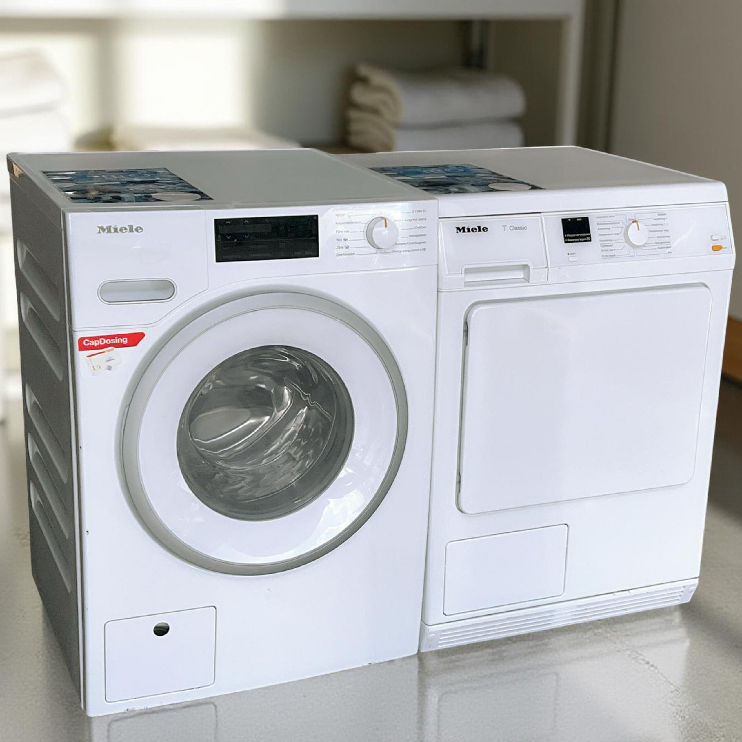 Voordeelset MIELE Wasmachine A+++ 9kg 1600toeren + Condensdroger 7kg  €798,- - Image 3