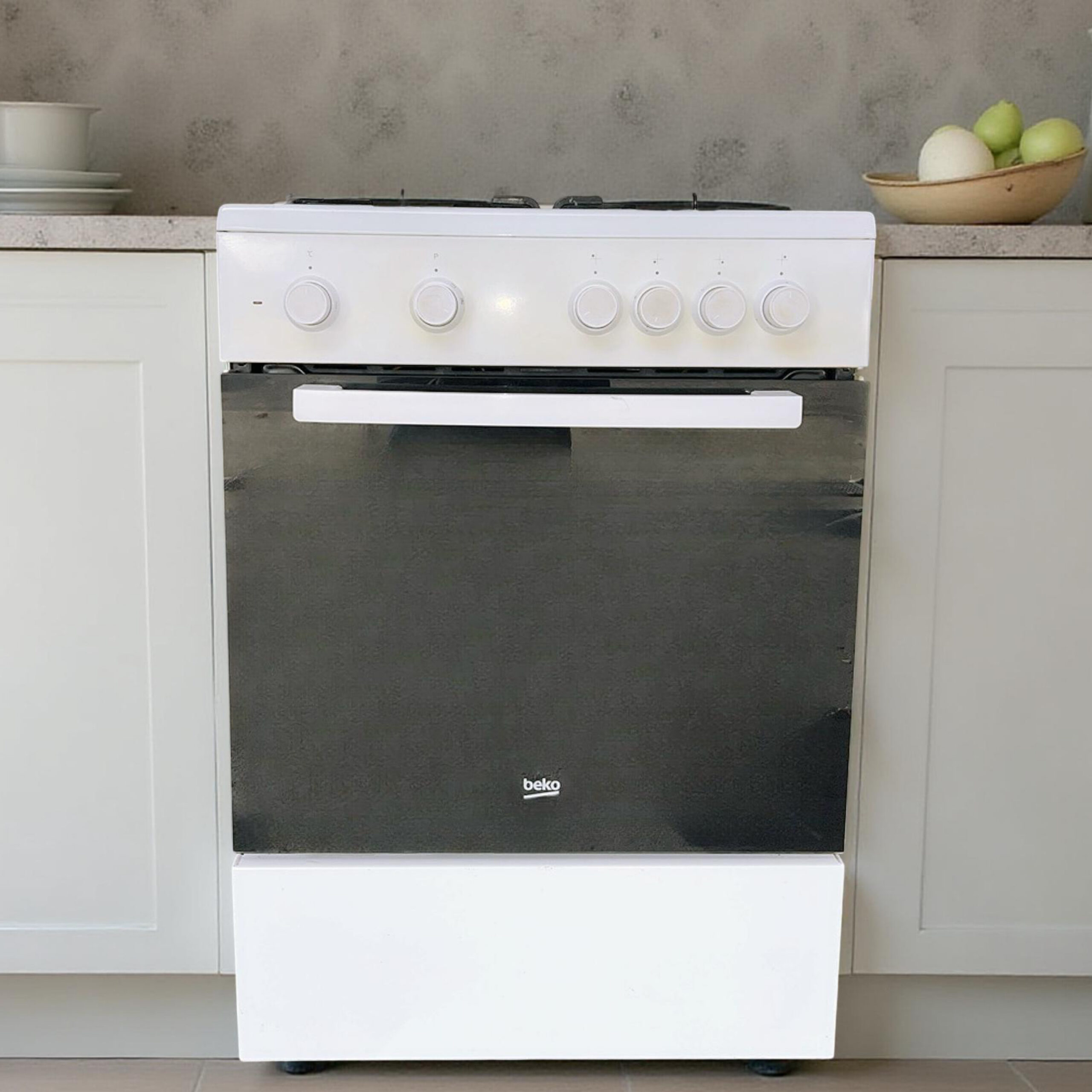 Gasfornuis BEKO met Heteluchtoven FSM62010DW Outlet €179,- - Image 2