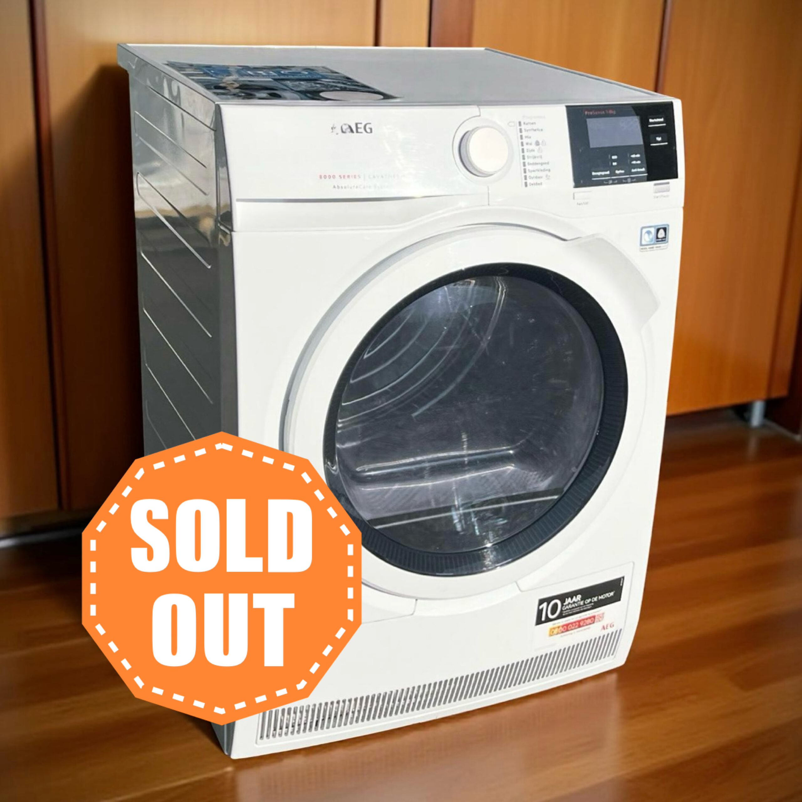 Warmtepompdroger AEG A++ 8kg T8DB84GW €359,-