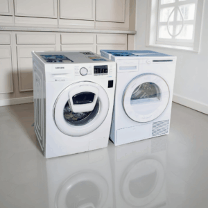 Voordeelset MIX Wasmachine SAMSUNG 8kg + Condensdroger ASKO 8kg  €468,-