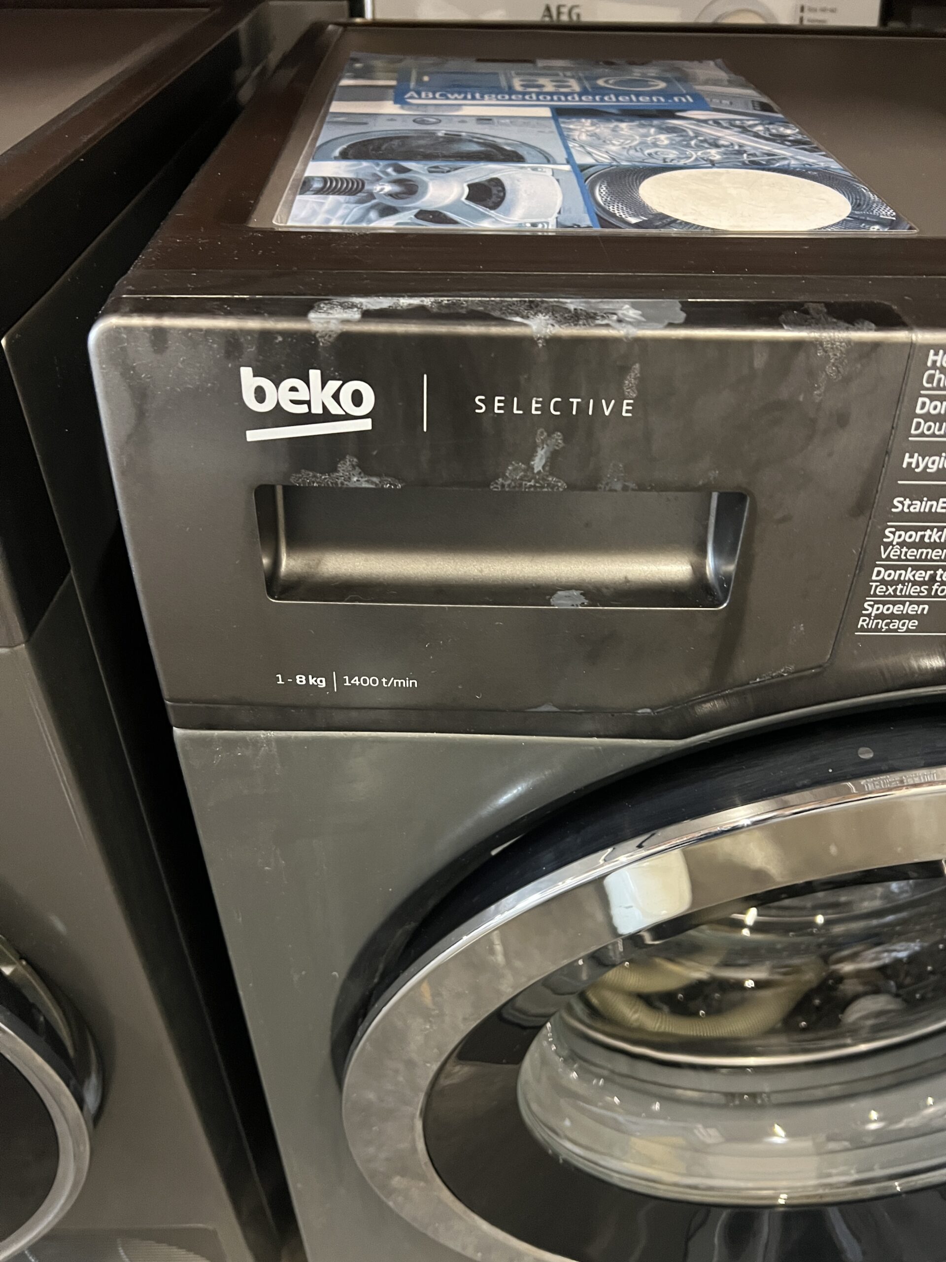Wasmachine BEKO 8kg Manhattan Grey WTV81483MC1 Outlet €199,- - Image 3