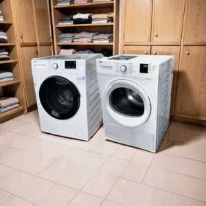 Voordeelset BEKO Wasmachine 8kg + Condensdroger 8kg €518,-