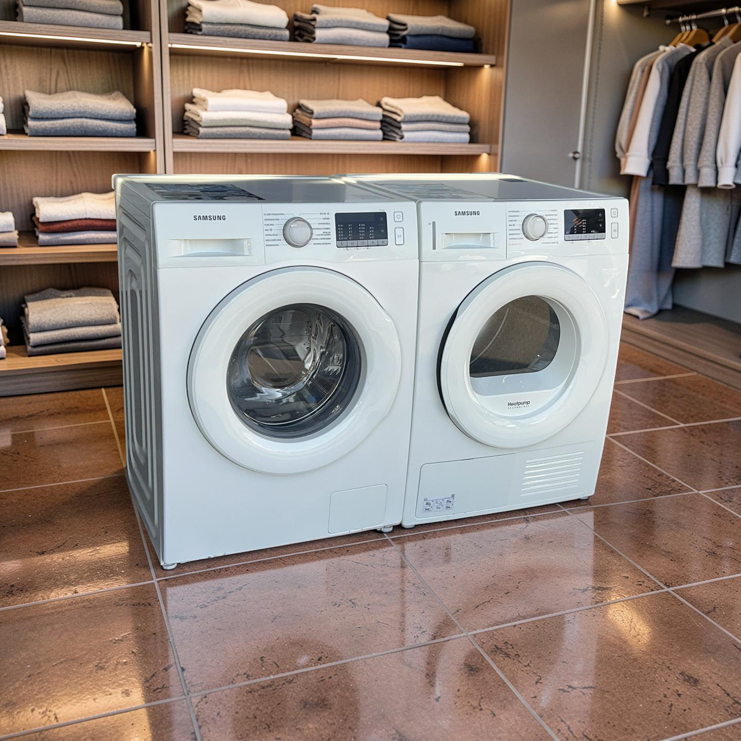 Voordeelset SAMSUNG Wasmachine 8kg A+++ & Warmtepompdroger 8kg A++ €598,- - Image 2