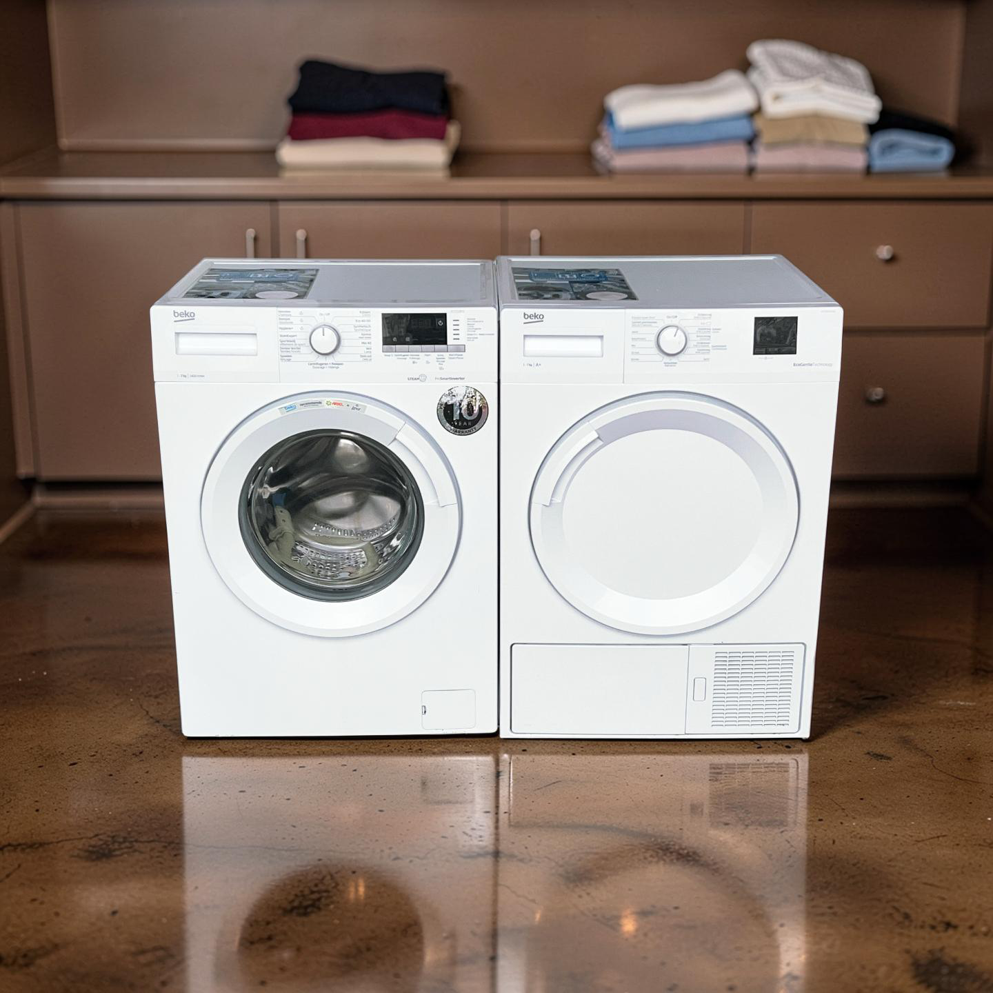 Voordeelset BEKO Wasmachine 7kg + Warmtepompdroger 7kg A+ €518,- - Image 4