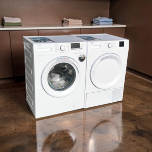 Voordeelset BEKO Wasmachine 7kg + Warmtepompdroger 7kg A+ €518,-